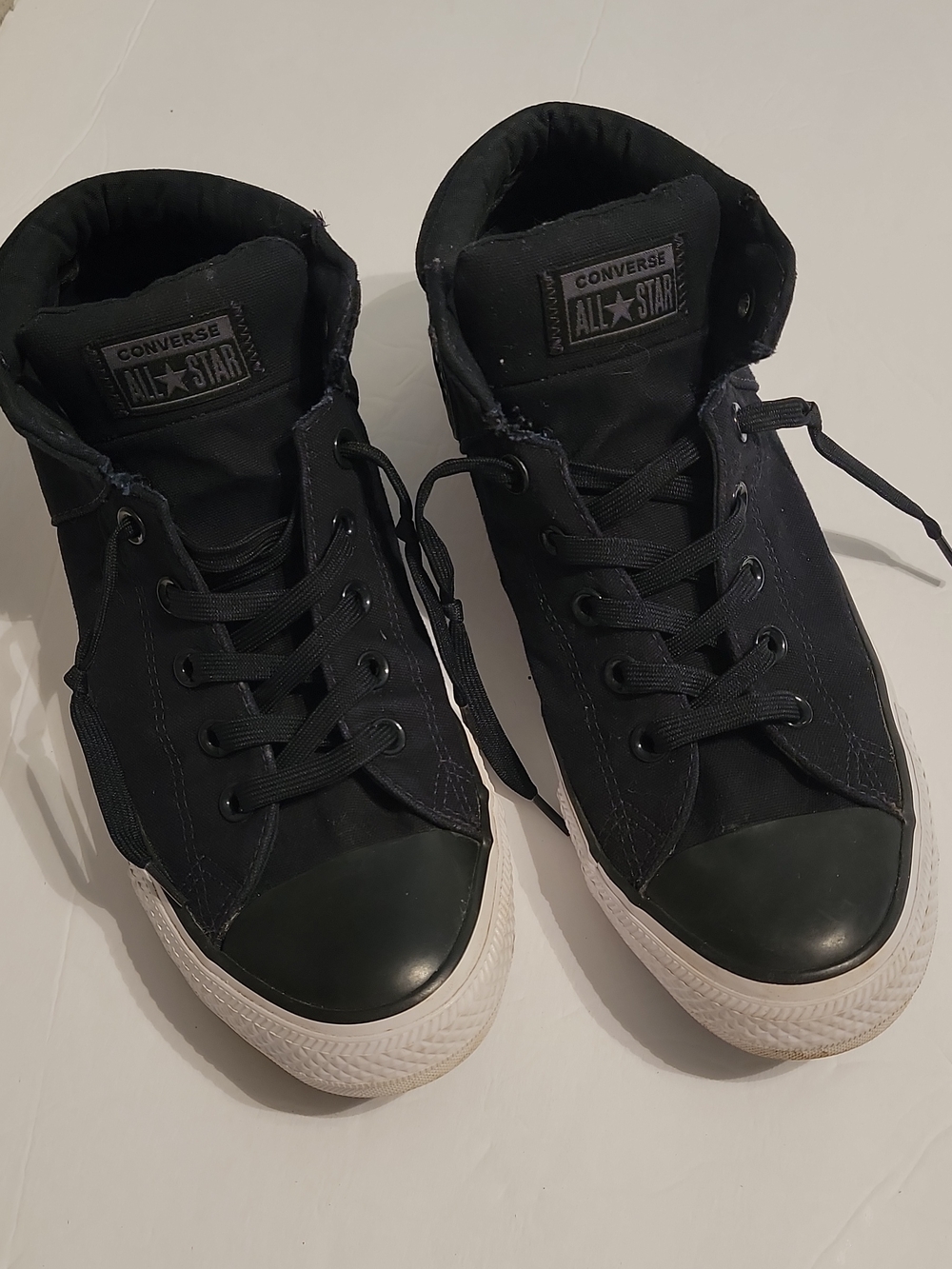 Converse Black Street Mid Street Sneakers White Sole 146185F Mens  9